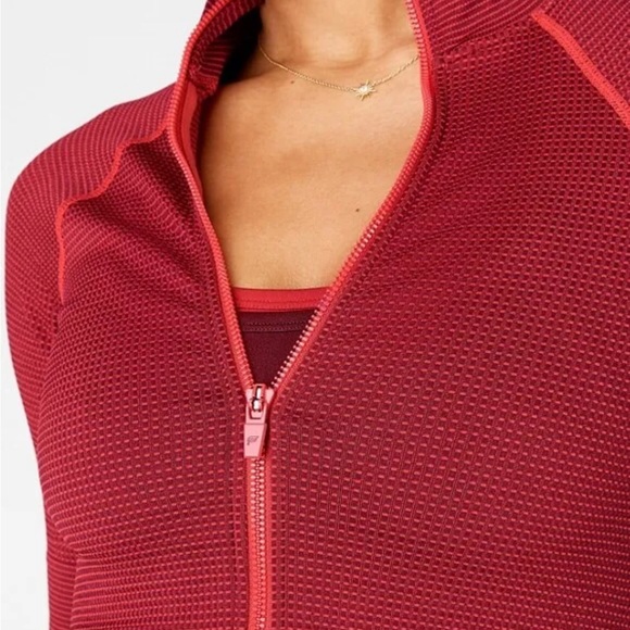 Fabletics Jenny Seamless Cropped Zip Jacket XS - Picture 3 of 8